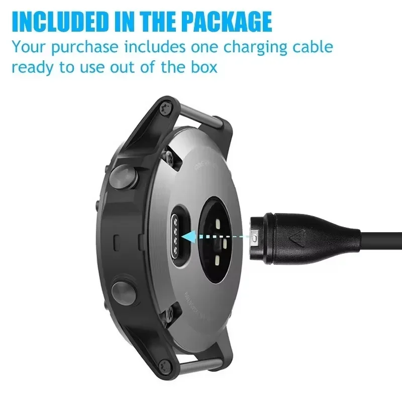 USB Type C Charger Cable Universal for Garmin Fenix 8 7 5X 6S Pro Fast Charging Cord with Dust Plug for Garmin Watch Accessories view 2