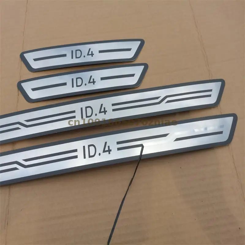 For Volkswagen Id.4 Crozz Vw Id4 2020 2021 2022 Door Sill Scuff Plate Cover Trim Threshold Pedal Styling Protect car assecories