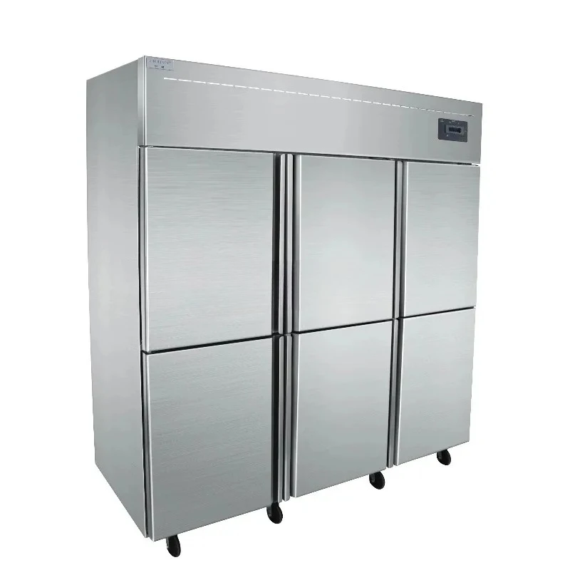

Wholesale High Quality 6 Door Stainless Steel Energy Saving Commercial Household Fridge Freezer For Hotels Restaurant Kitchen
