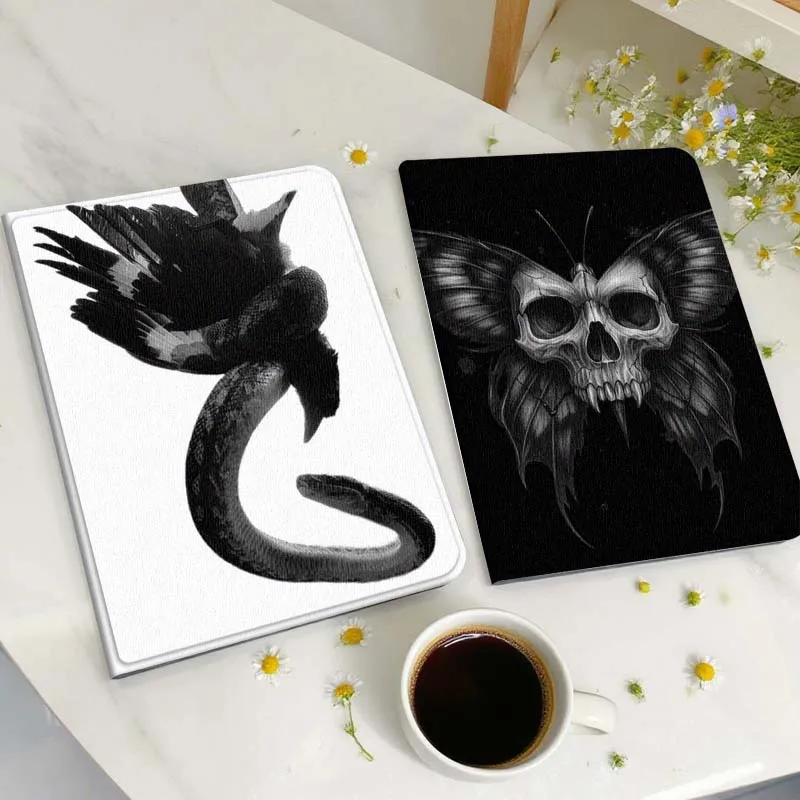 

Black Snake Bird Art Tablet Case For Huawei Honor MatePad MediaPad Air 5 6 7 11 V6 V7 V8 V9 X9 X8 T10 T10s C5e T5 Gift