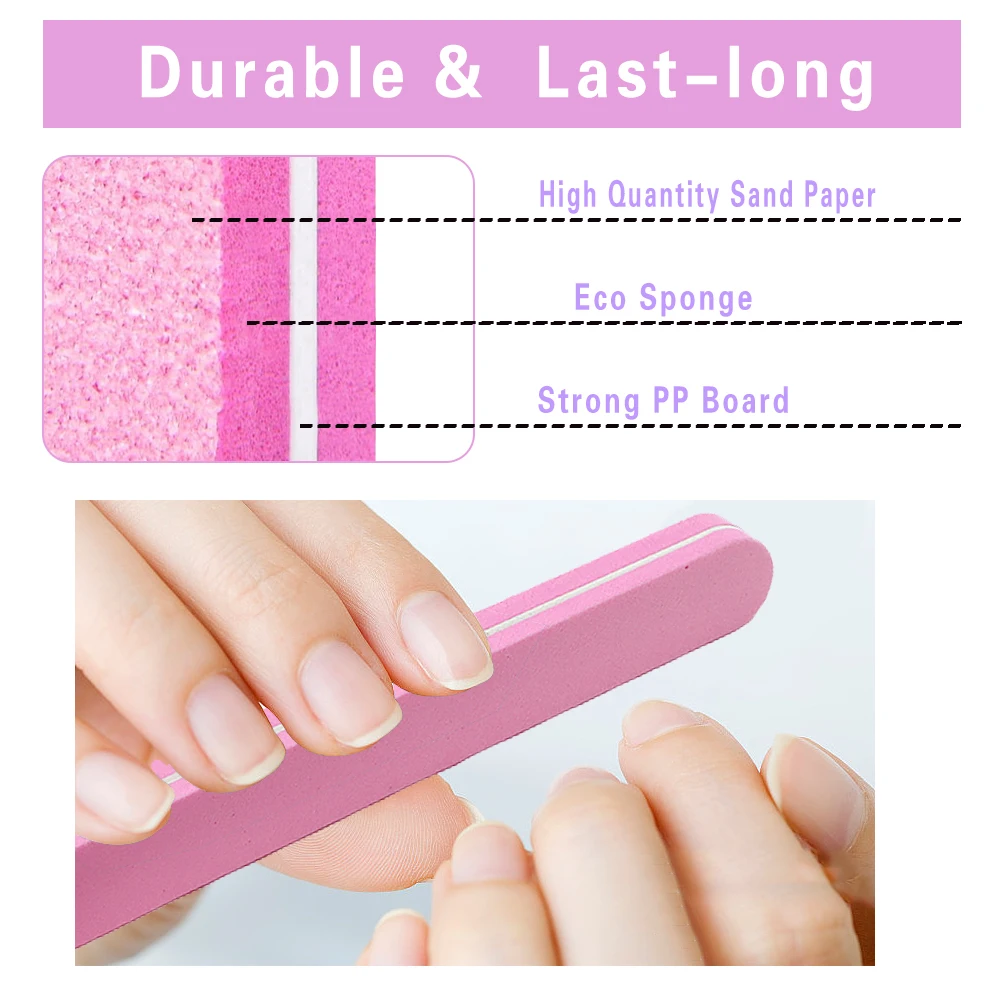 14Pcs 100/180 Grit Nail art Dateien Und Puffer Kit Für Acryl/Natürliche Nägel Schwamm Schleif Dateien Block pediküre Maniküre Liefert