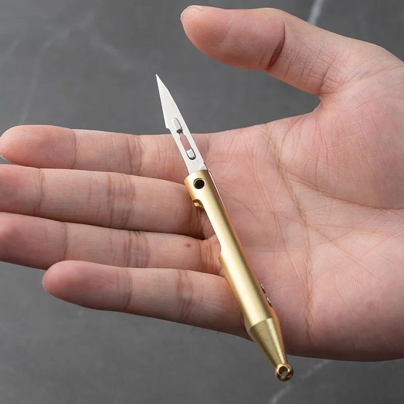 NEW Mini Aluminium Alloy Scalpel Folding Knife Keychain Pocket Utility Knife Selfdefense Tool Replaceable NO11Blade EDC Survive