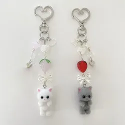 matching calico cat keychains critters cute handmade