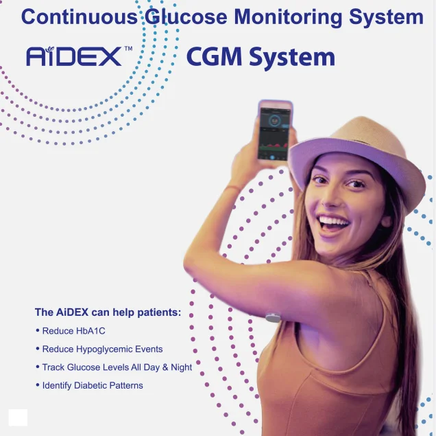 Digital Continuous Glucose Monitoring System CGMS Portable Diabetes Products blood glucose monitor