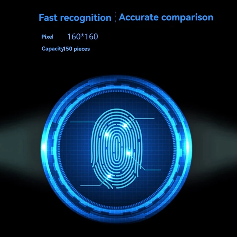 M05K R502S وحدة بصمة الإصبع بالسعة وحدة بصمة الاستشعار الماسح الضوئي وحدة التعرف على بصمات الأصابع مع ضوء RGB