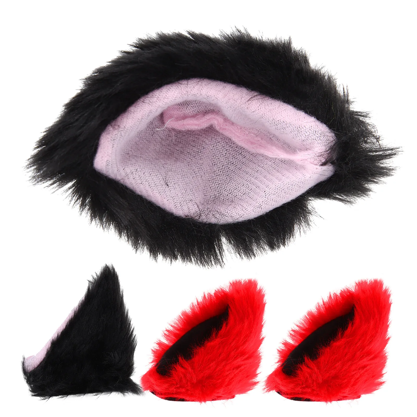 

4Pcs Cat Ears Attachment Soft Decorative Motorcycle Bicycle Ski Accessories Waterproof Windproof Easy Install