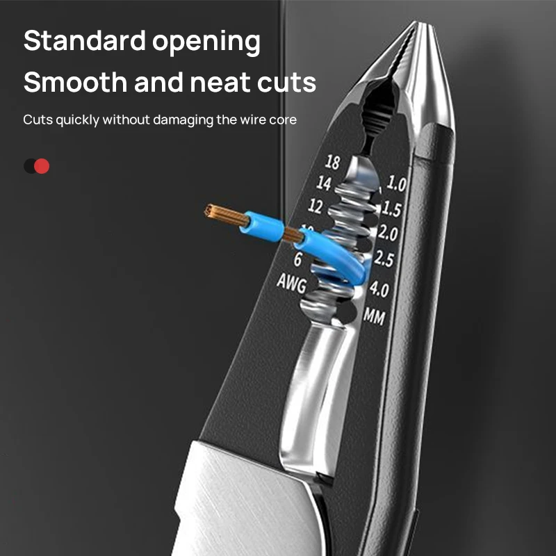 ELECTRIC Wire Strippers 6 in 1 Multi-Functional Electrical Pliers Wire Repair Tools Professional Cable Cutting Tools