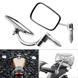 Chrome aluminum mirrors for motorcycles, general purpose 7/8