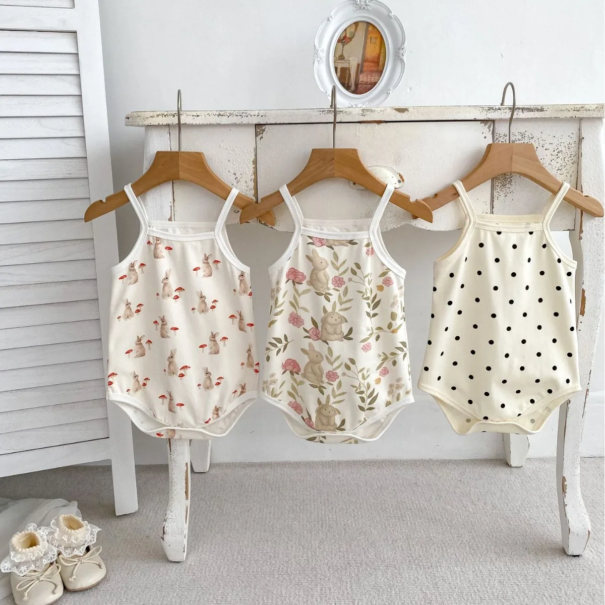 

Summer Baby Bodysuits Cotton Infant Girls One Piece Camisole Bodysuit