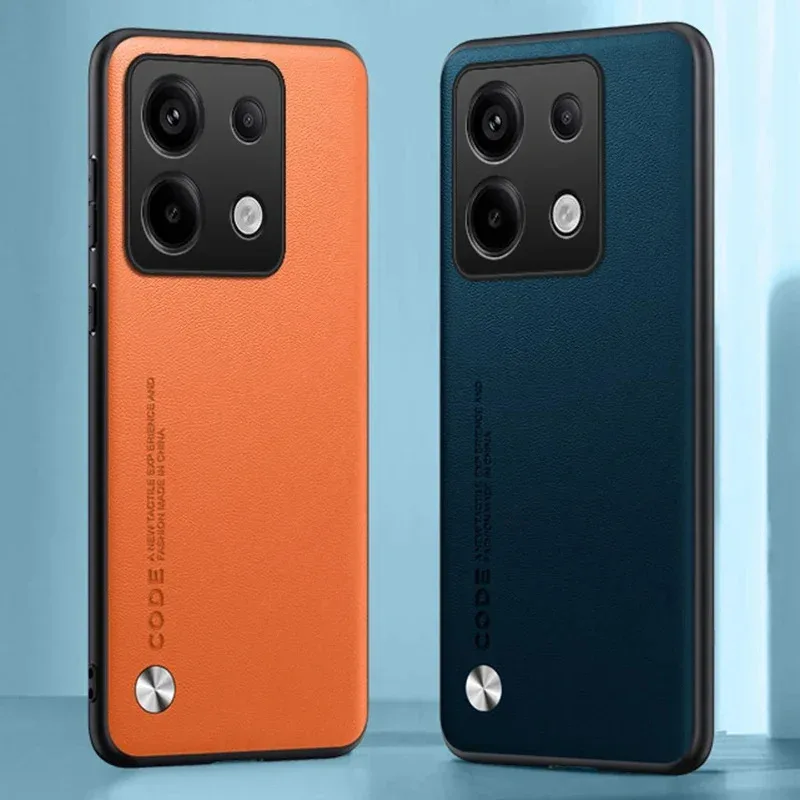 

Silicone protection phone case for Redmi Note 13 Pro plus 5g note13 luxury PU leather case Xiaomi note13 Pro 4G cover bumper fun
