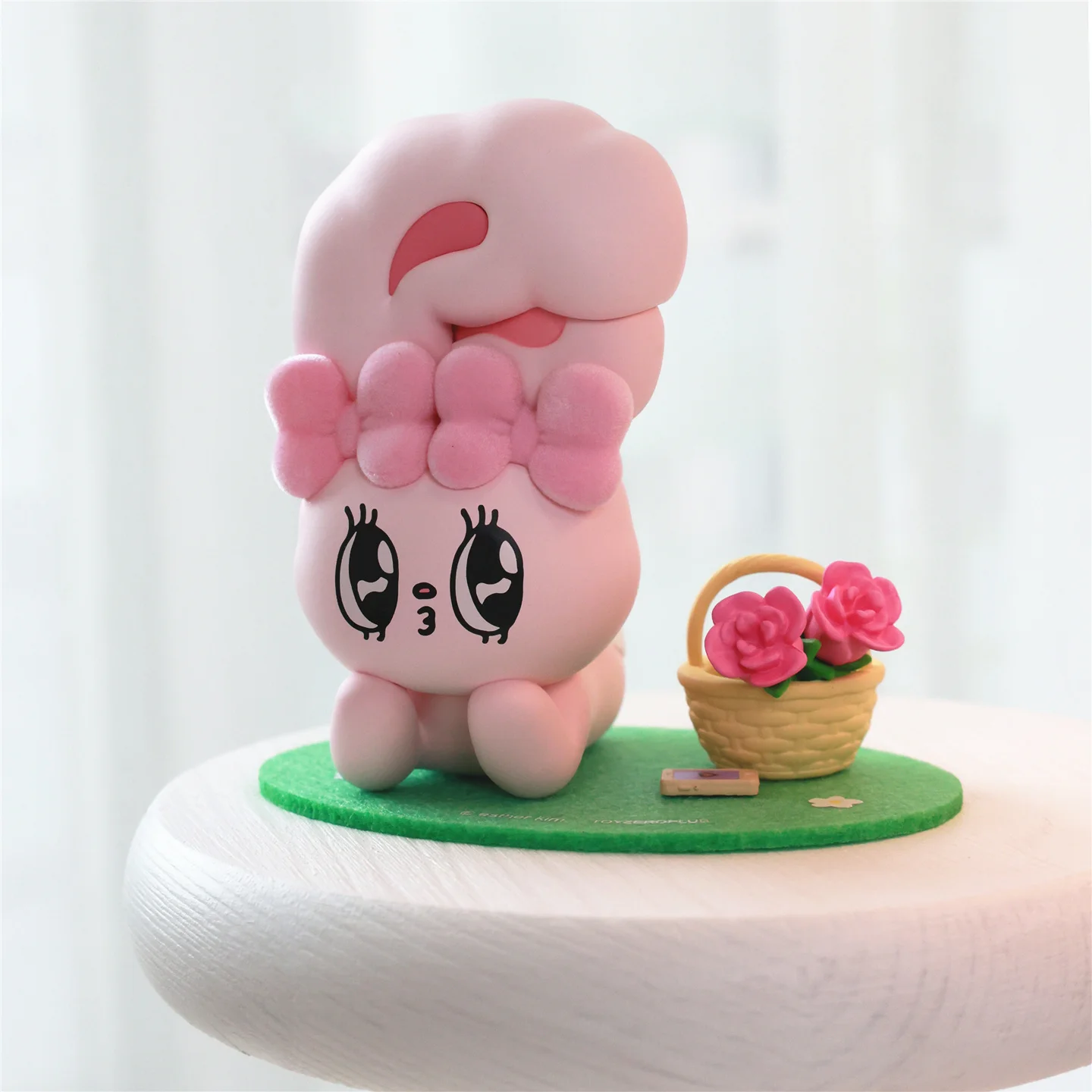 Genuíno ether coelho férias tempo série caixa cega estatueta bonito bonecas coleção ornamento de mesa moda tendência presente