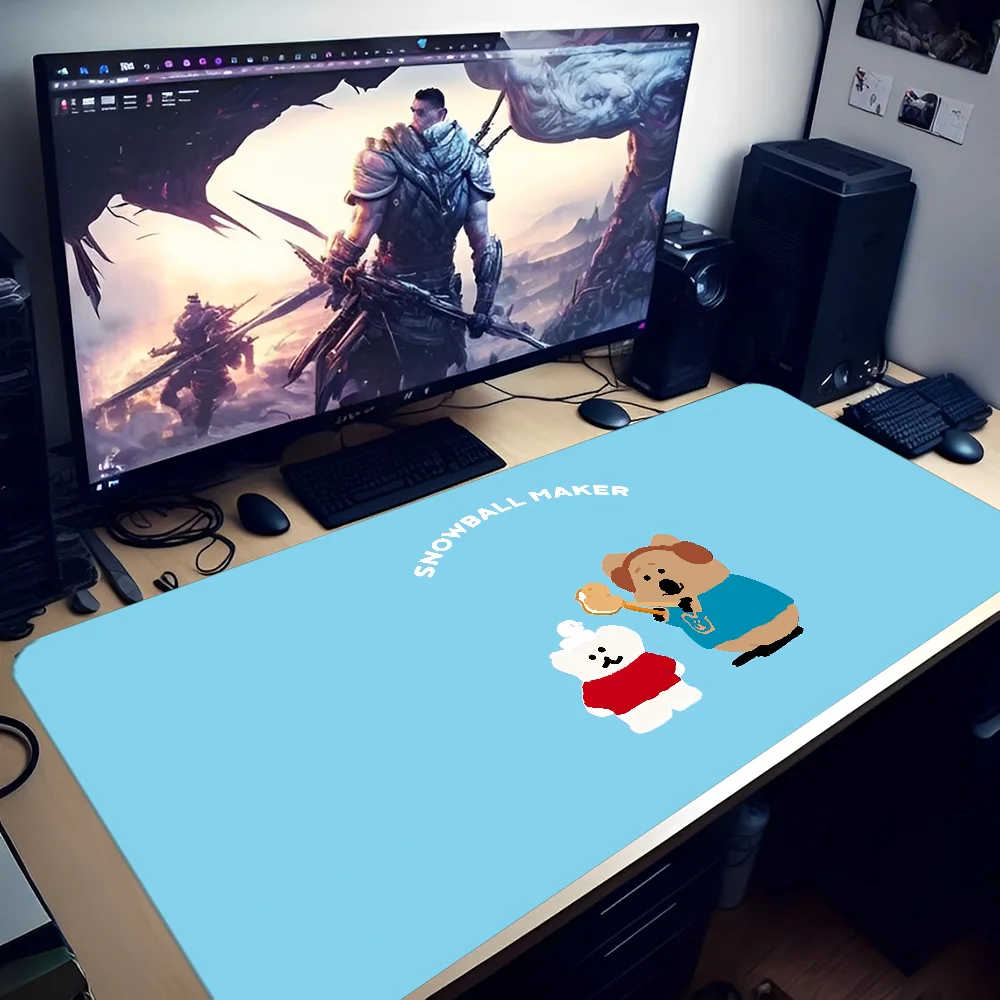 Cute D-Dinotaeng KawaiI Mousepad In Stocked Laptop Gaming Mice Mousepad Size for large Edge Locking Game Keyboard Pad