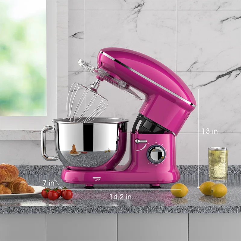 المطبخ المنزلي OEM إمباستاتريس مساعد 4.5L 5.5L وعاء خلط من الفولاذ المقاوم للصدأ حامل مورد الطعام خلاط حرفي