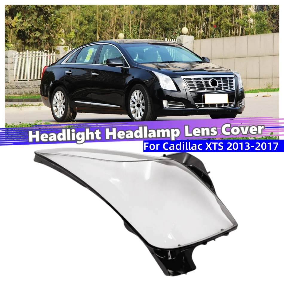 For Cadillac XTS 2013 2014 2015 2016 2017 Car Accessory Products Polycarbonate High Gloss Fully Transparent Headlight Eyelid