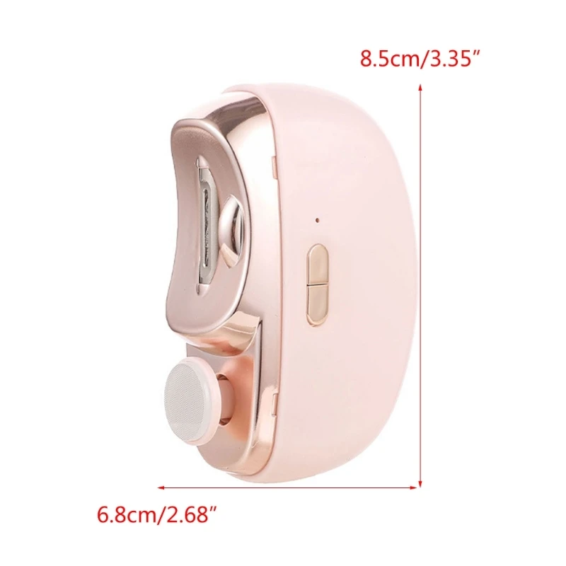 Bấm móng tay tự động bằng điện có đèn & 2 tốc độ Cắt móng tay và giũa 2 trong 1 Sạc móng tay Dropship