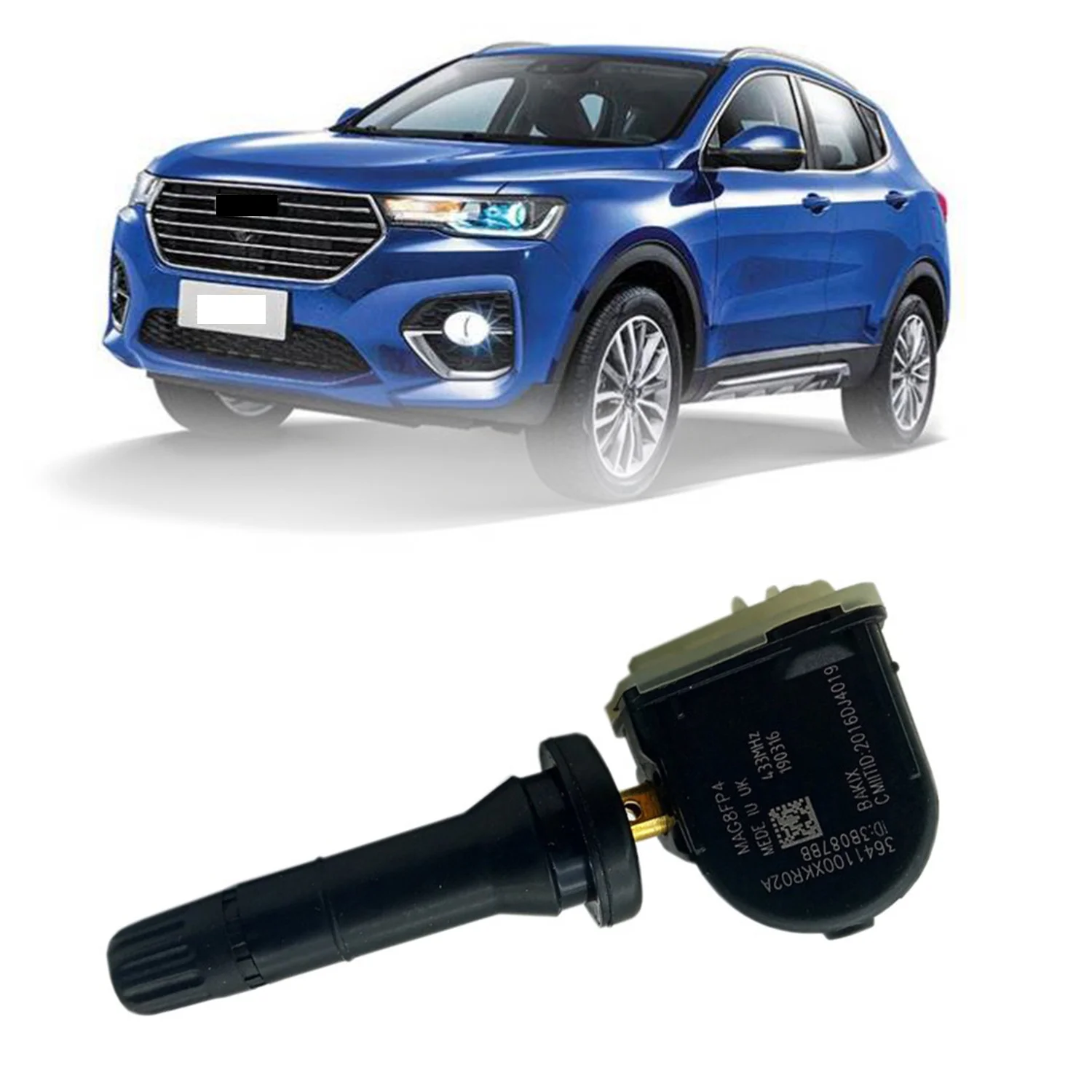 Sensor de presión de neumáticos TPMS, 433MHZ, 3641100XKR02A, para 2019, F7, H6, WEY, VV5, VV6, VV7