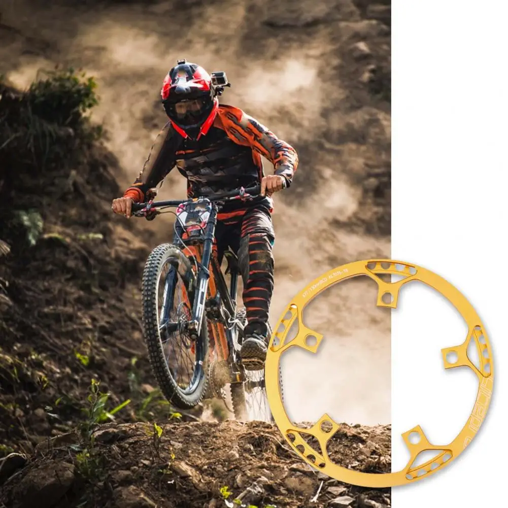 

Bicycle Crank Cover Easy Installation Highly Strength Frosted Smooth Shifting Bike Crankset Tooth Plate Bicycle Accessories