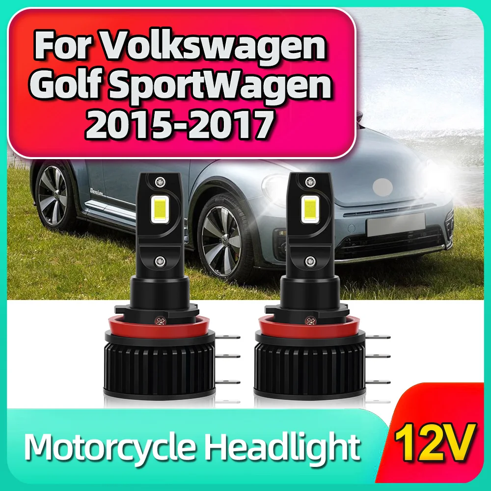 H15 LED Headlight Bulbs 90W 30000LM Car High Beam DRL Daytime Running Light 12V For Volkswagen Golf Sport Wagen 2015 2016 2017