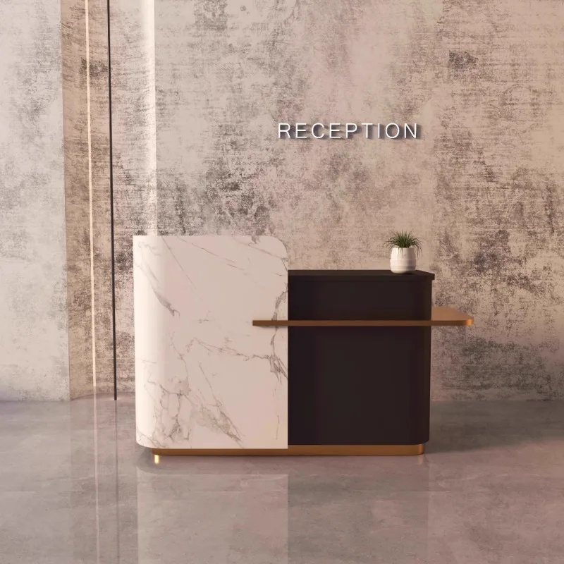 

Business Boutique Reception Desks Luxury Corner Supermarkets Restaurant Hotel Reception Desks Display Tavolo Cassa Furniture