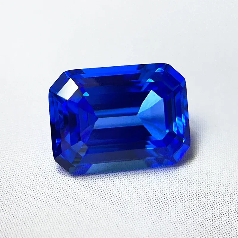 

Top Lab Grown Cobalt Spinel Emerald Cut Gemstone For DIY Ring Necklace Earrings Main Materials Selectable AGL Certificate