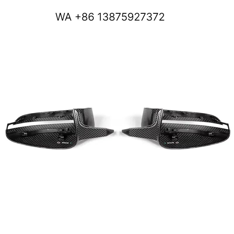 Wmwmnu for G80 M3 G82 G83 M4 Dry Carbon Fiber Side Rear View Mirror Shell Cover Left Hand Drive Replacement Style