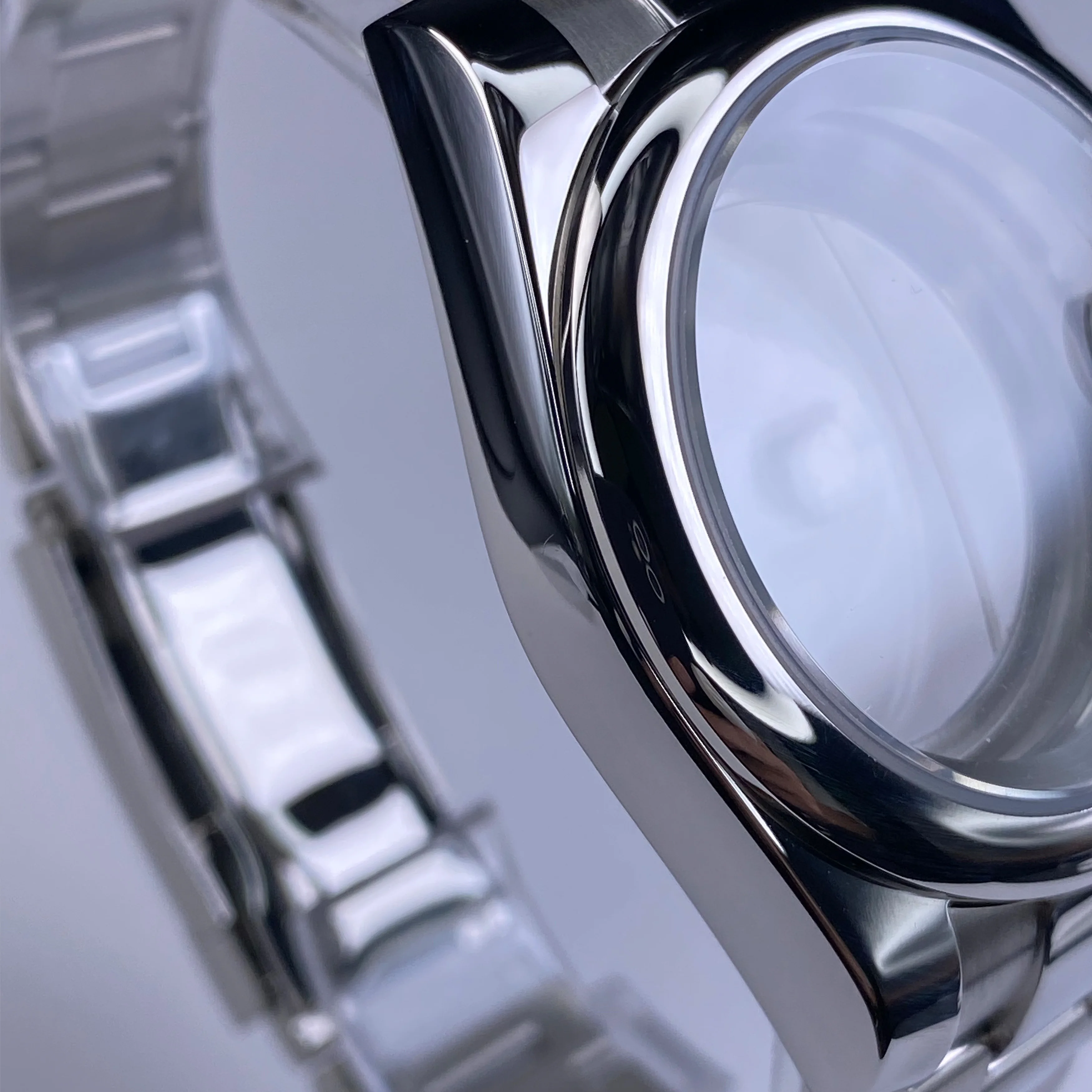 NH35 Watch Case 36/39mm silvery Jubilee Bracelet Sapphire Crystal 28.5mm Dial - Compatible Fit NH36/NH35 Movement Accessories