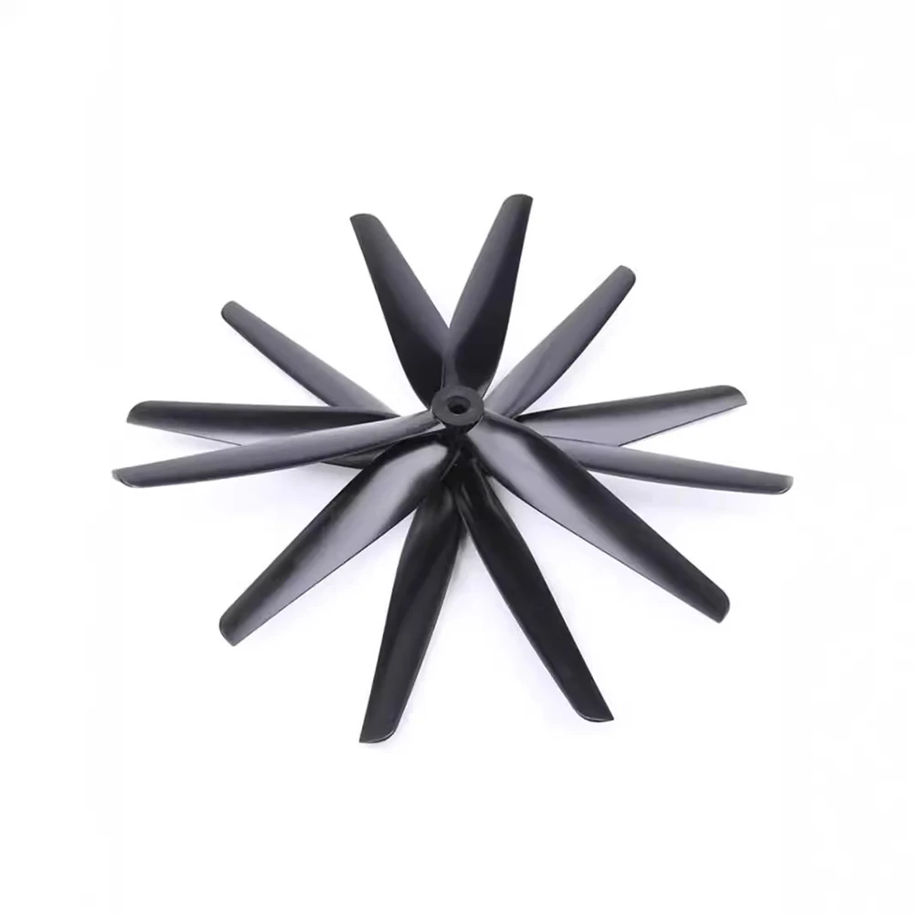HQprop MacroQuad Prop 8x4x3 CW CCW Black-Glass Fiber Nylon 3-Blade 8inch Propeller for RC Lr8 X-class FPV Drones Airplane