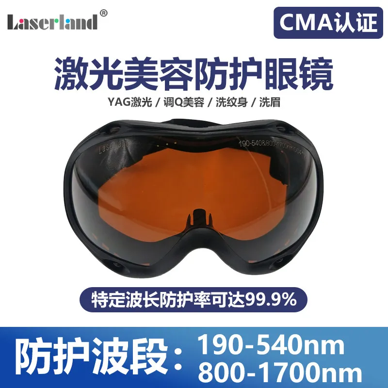 Large field of view green light blue light infrared light anti-laser glasses 532nm 1064nm od6+