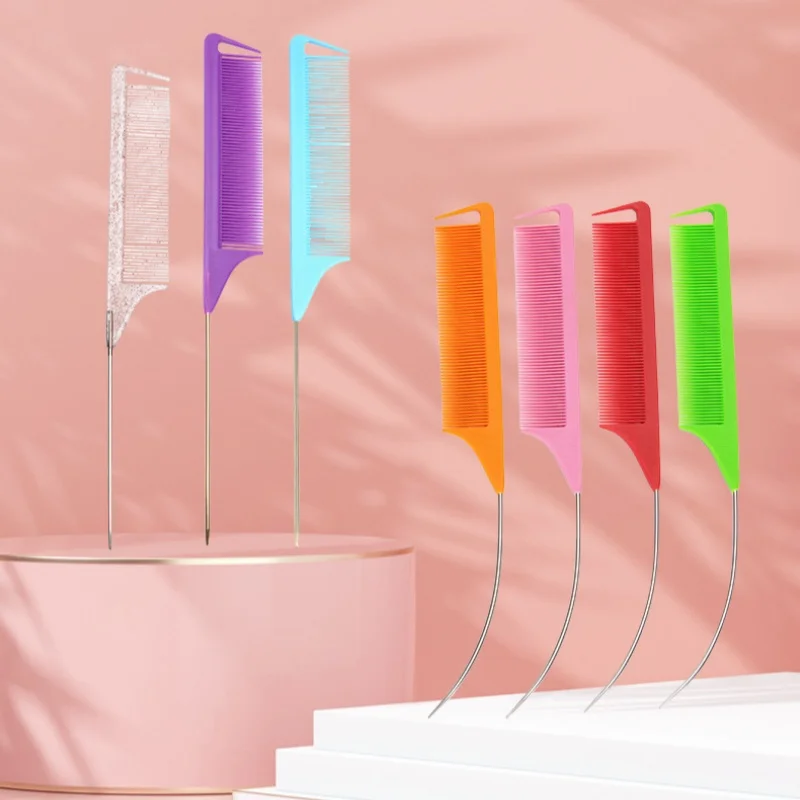 

1pc Professional Salon Teasing Back Hair Brushes Boar Bristle Wood Slim Line Comb Hairbrush Extension Hairdressing Styling Tools