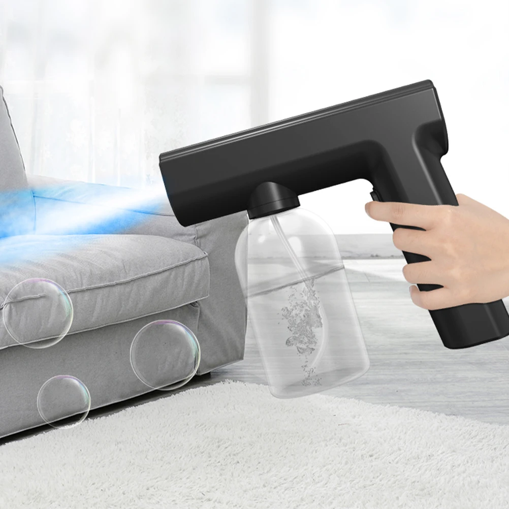 

Portable Wireless Durable Nano Atomizer Black Hand-Held Sprayer Large Capacity 25M Distance ABS PET Garden Tool