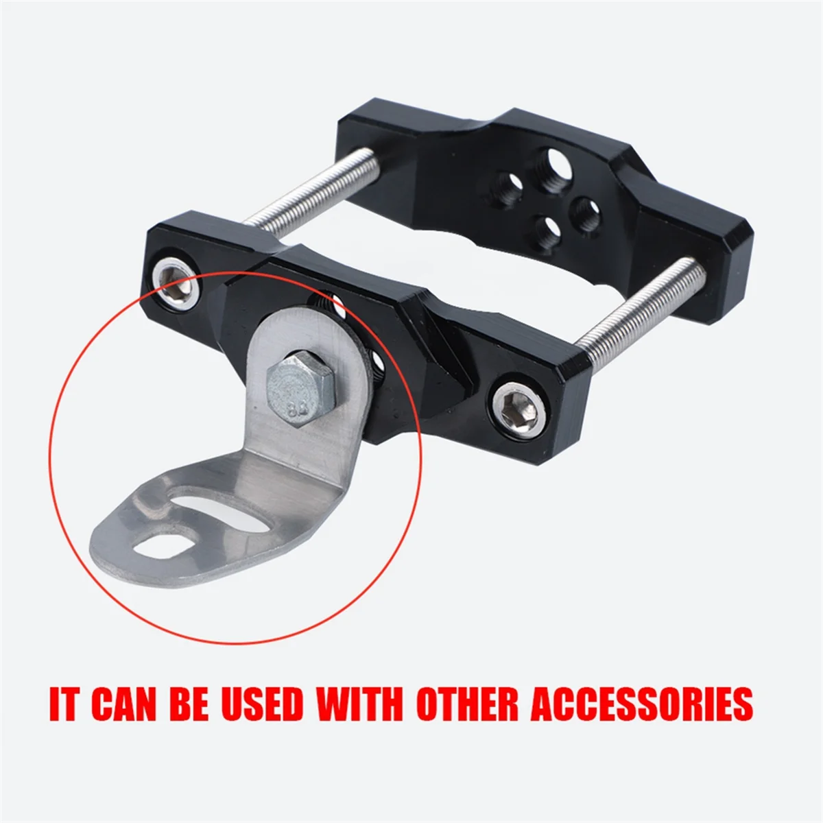 Aluminum Alloy 17-54mm Motorcycle Headlight Bracket Bumper Mount Clamp Auxiliary Spotlight Fog Lamp Holder Accesories