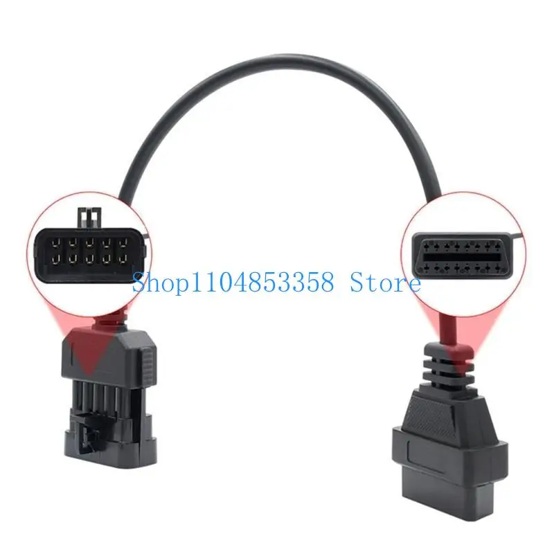 652F 10 Pin Diagnostic Adapter Connector Suitable For Vehicles Ensures Seamlessly Compatibility And Efficient Fault Detection
