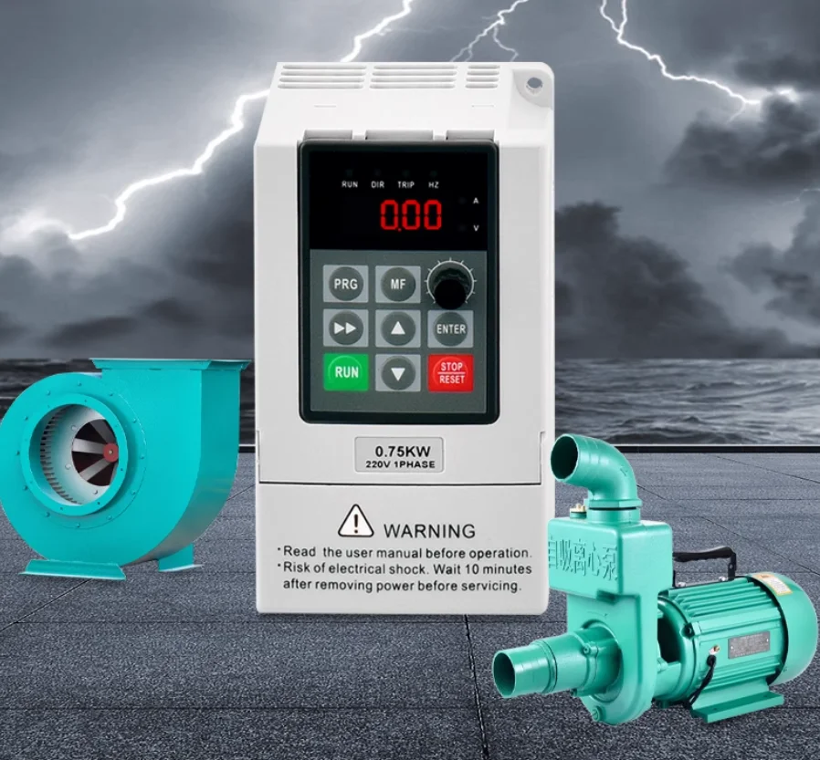 محول تردد عالي التحمل مرحلة واحدة 220 فولت إلى 3 مراحل 380 فولت مخرج 0.75KW 1.5KW 2.2KW للتحكم في سرعة محرك مضخة المياه #3