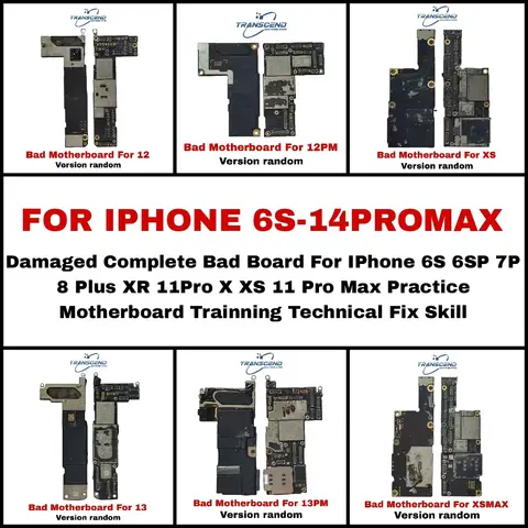 Bad Motherboard With NAND For iPhone 7 8 6S P PLUS X XS MAX XR Practice Damaged Board Manual Disassembly Technical Skill Train