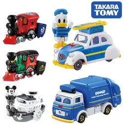 TAKARA TOMY Tomica Disney Mickey Miniature Steam Train Die-cast Alloy Car Model Children's Toy Boys Christmas Birthday Gift