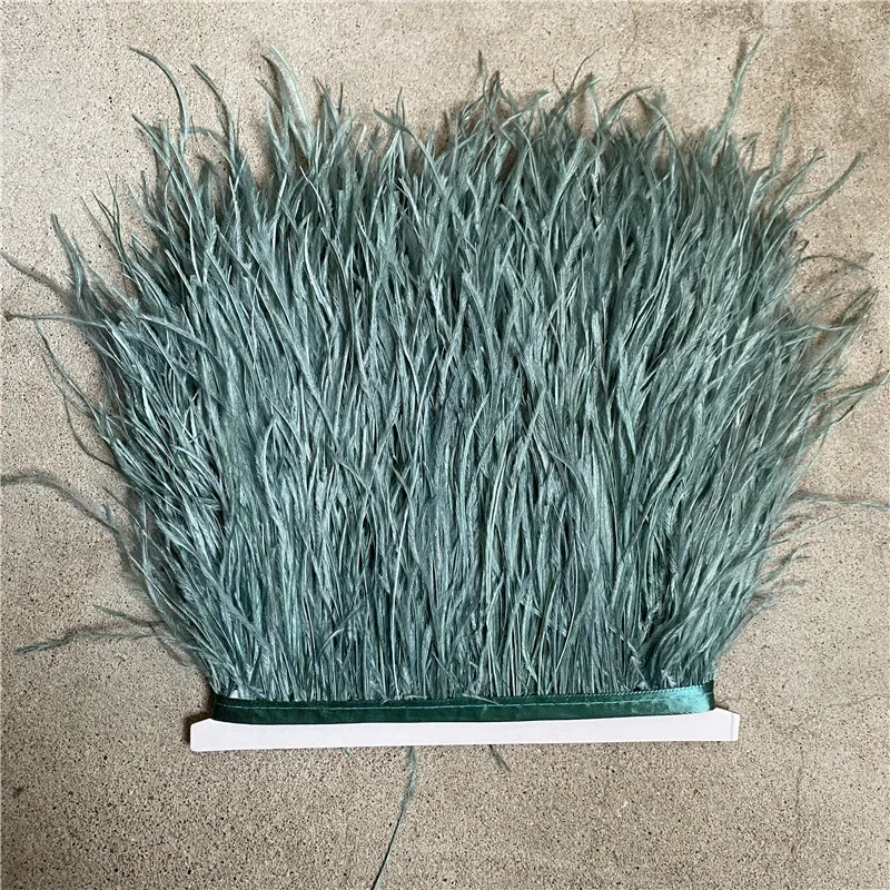 Wholesale 10Yard High Quality Ostrich Feather Trim Fringe Feather Ribbon 10-15CM/4-6Inch Width Sewing Crafts Costumes Decoration