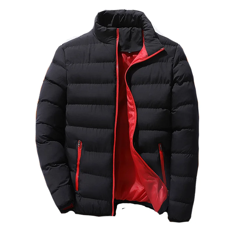 Abrigo de plumón de terciopelo grueso para hombre, chaqueta impermeable a prueba de viento, alta calidad, invierno, nuevo