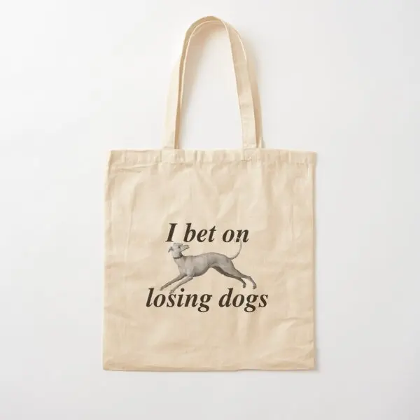 I Bet On Losing Dogs Mitski Print Cotton Canvas Bag Unisex Ladies Handbag Shoulder Bag Women Tote Fashion Shopper Travel Fabric