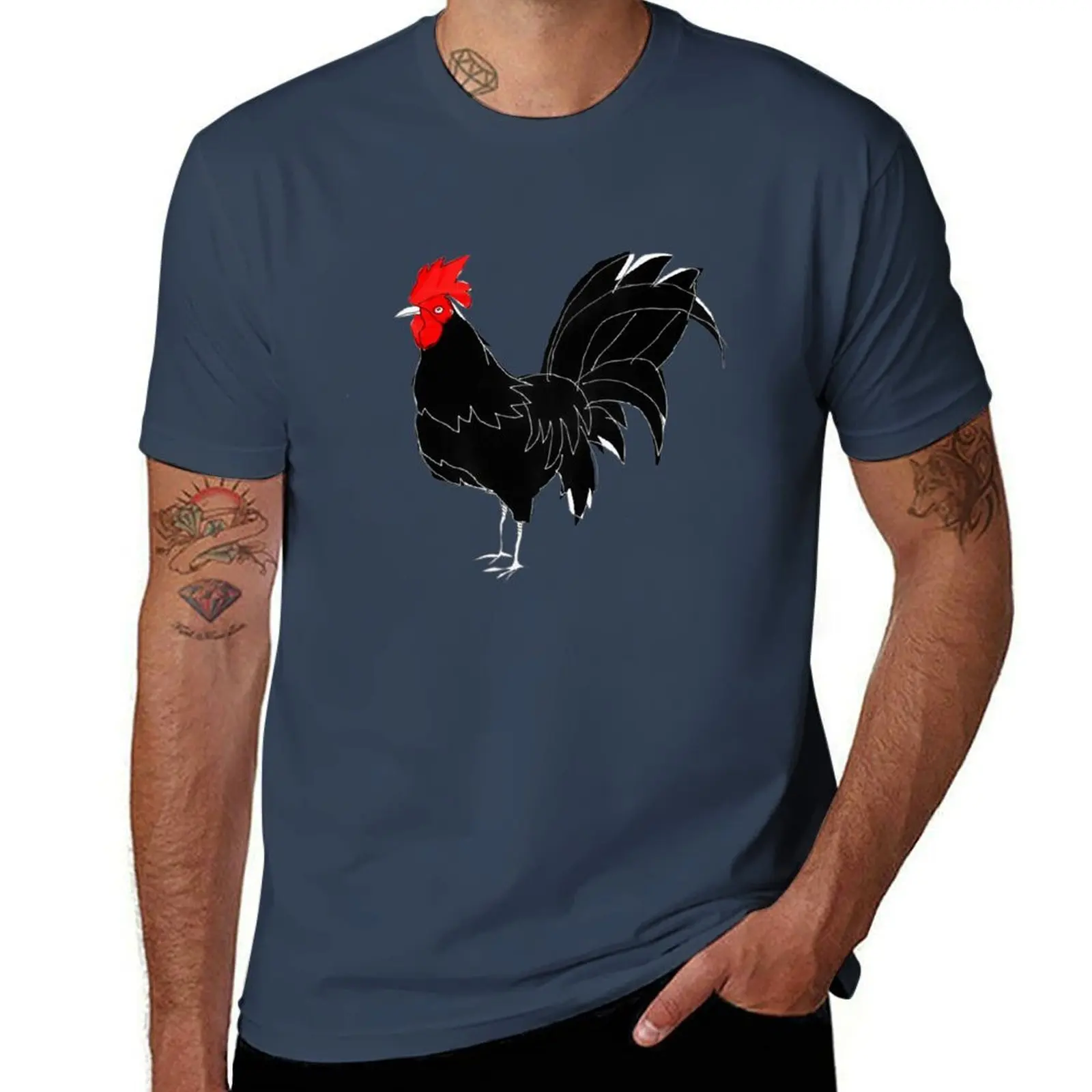 

rooster #8 T-Shirt man t shirt summer g man t shirts for men T-Shirt