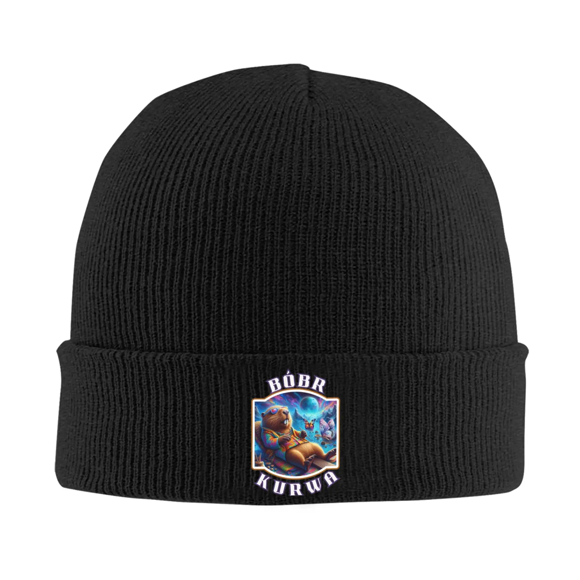 Bobr Kurwa Relaxing Knitted Hat Beanies Autumn Winter Hats Warm Unisex  Casual Bober Cap Men Women Gift,
