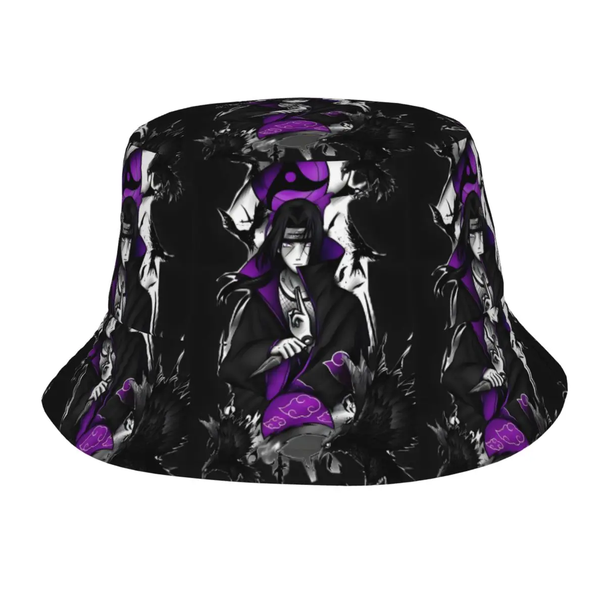 

Custom Unisex U-Uchihaes I-Itachies Mangas Cartoon Bucket Hats Summer Travel Beach Classical Hat