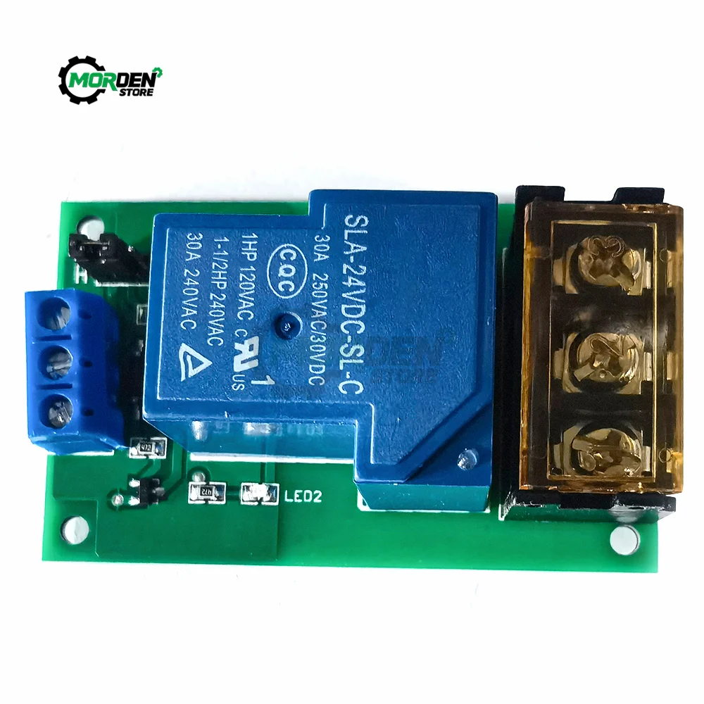 30A DC5V/12V/24V High Power Relay Module One Way High/Low Level Trigger Optocoupler Isolation Relay Board Power Supply Accessory