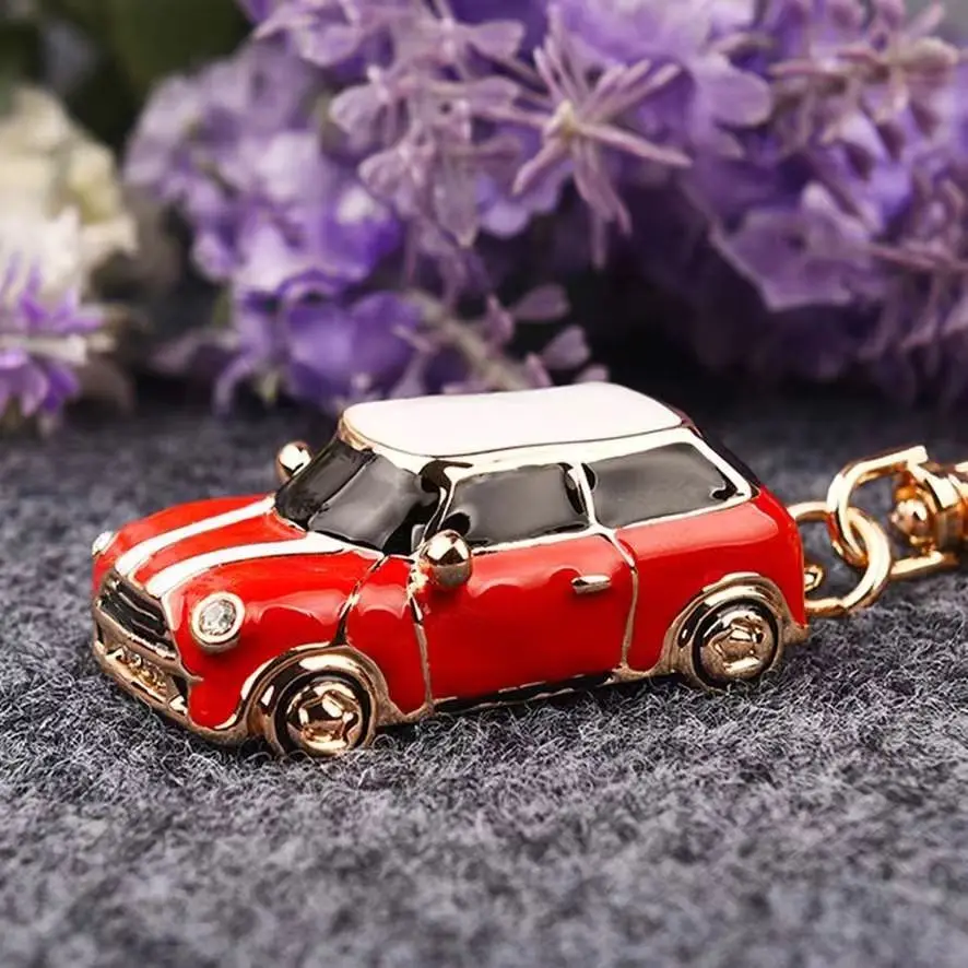 2024 Car Model Metal Keychain Key Ring For MINI ONE COOPER Car Creative Key Accessories Decoration