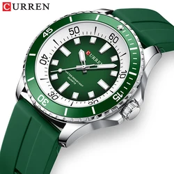 CURREN Brand 44MM Large Dial Male quartz Wristwatch Sport Waterproof Simple Men's Watch With Luminous Hands