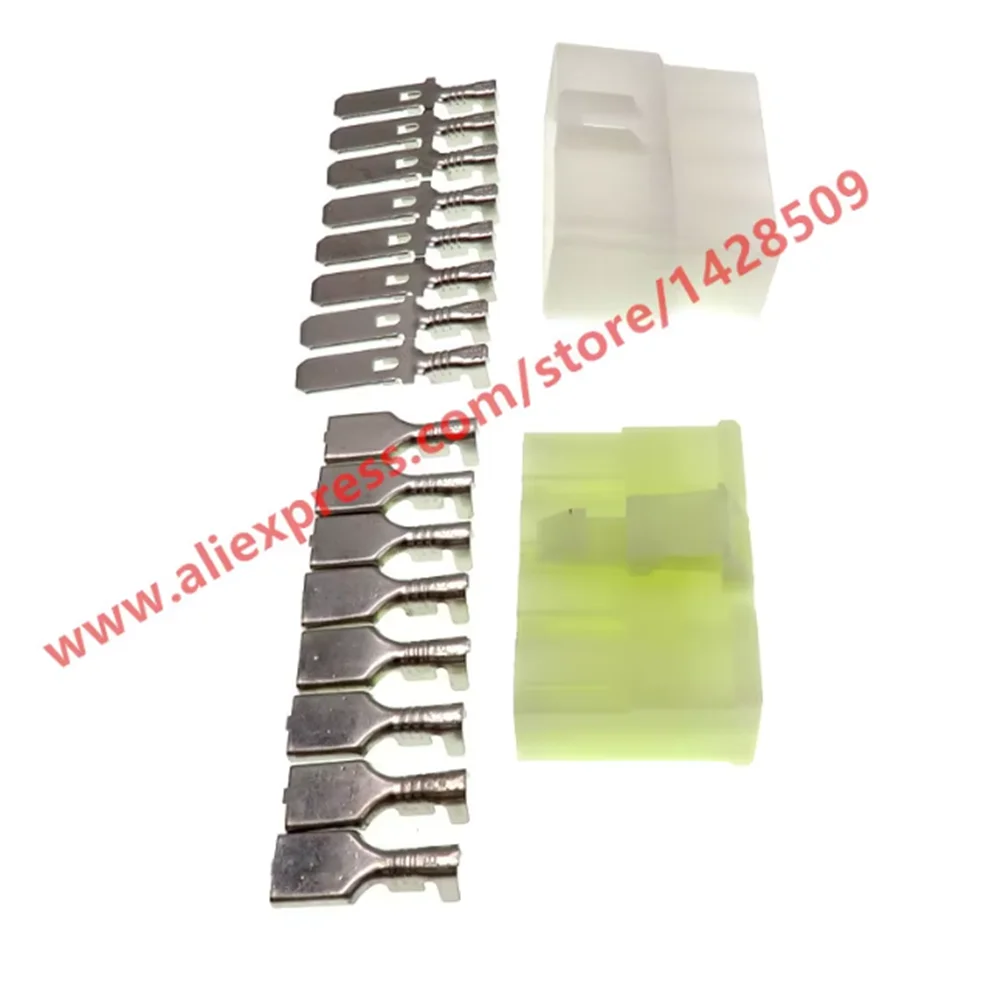 1 Set 8 Pin Female Male 6.3mm Connector Auto Plug With Terminals Can Hold High Current 6070-8471 6070-8481