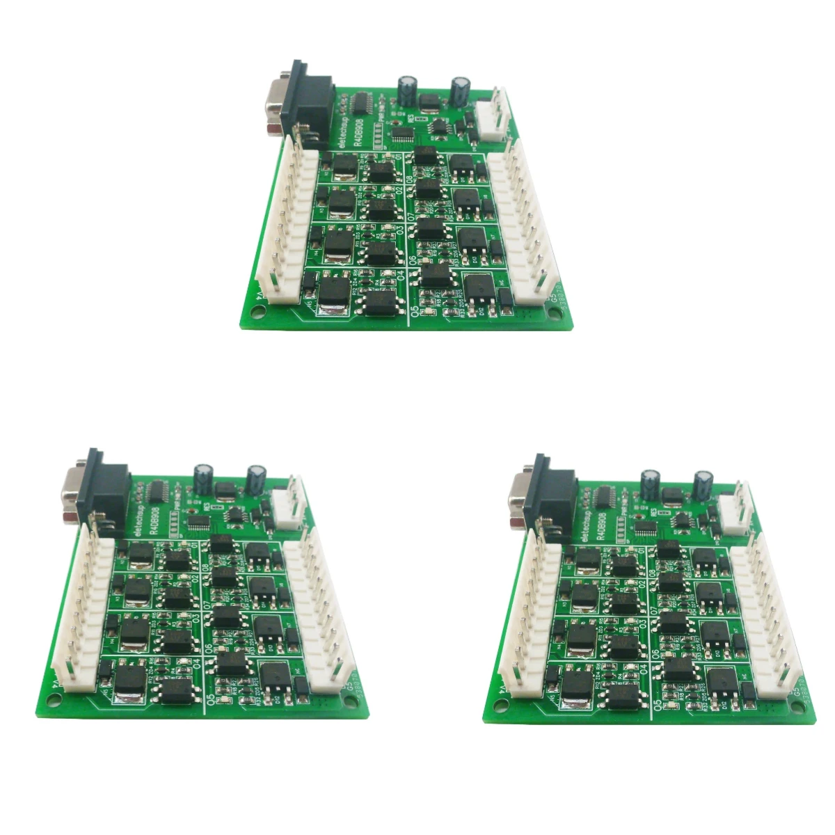 3PCS DC 12V 24V RS485 RS232 DB9 8DO Solid State Relay 30N06 N-MOS Isolation Output VH3.96 Connector Module