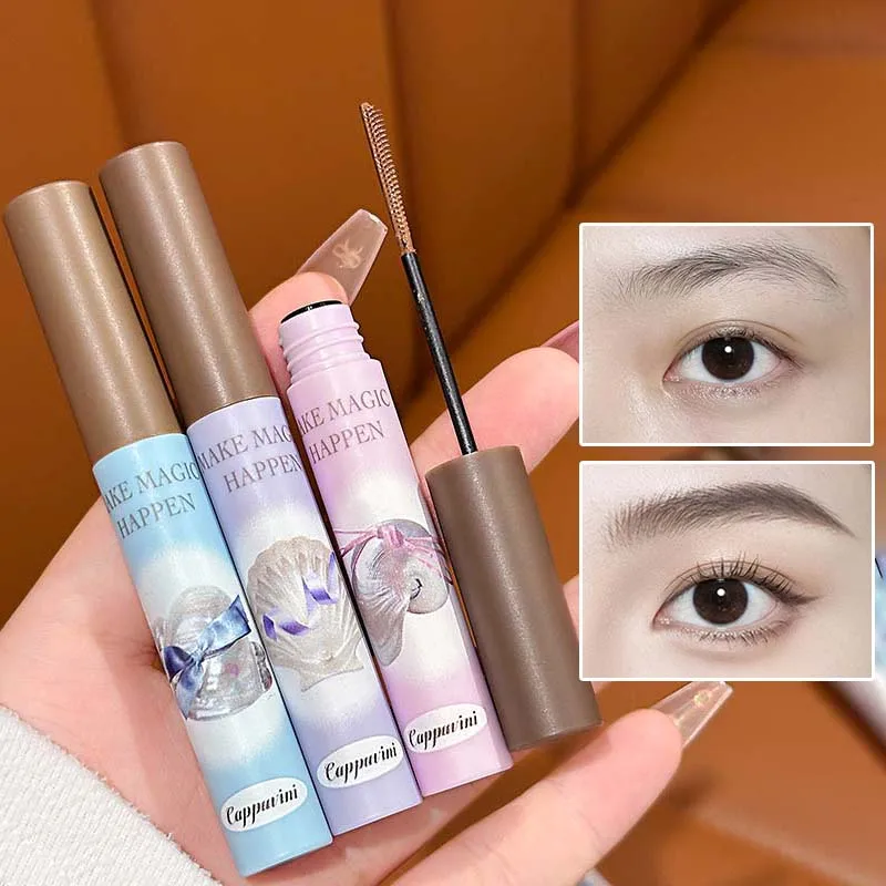 Creme de tingimento de sobrancelha fosco aveludado, secagem rápida, à prova d'água, sem manchas, matiz de sobrancelha para iniciantes, maquiagem natural de sobrancelha