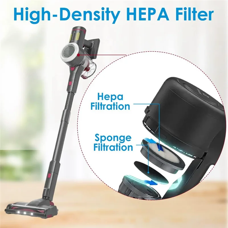 M02K-4Pcs HEPA-фильтр для Afoddon A200PRO/A200, ORFELD B08/C10A/C10G, для беспроводного пылесоса серии NEQUARE S12 S25 S26