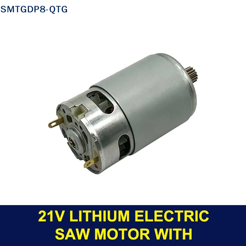 HOT 1Pcs 8mm 14/12 Teeth Gear Micro Motor RS550 21V 28000RPM Electric Saw Motor For Mini Rechargeable Hand Saw