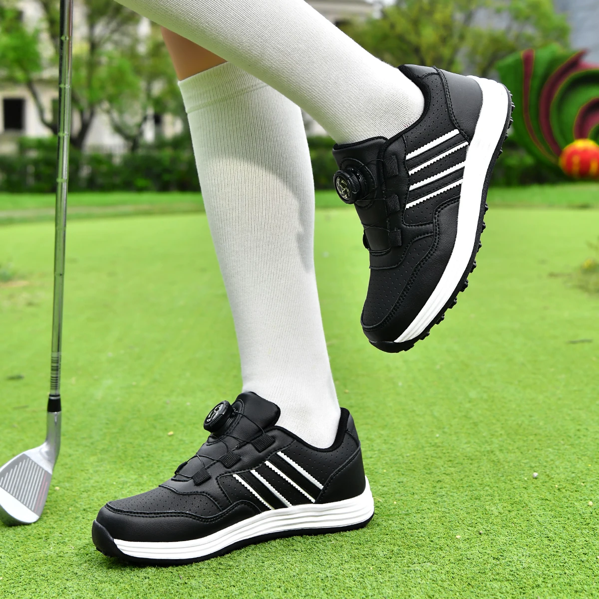 Golf Shoes Unisex, Breathable Comfortable Training Shoes with Twist-Lock Adjustment for Outdoor Sports.